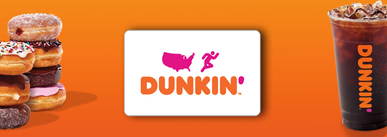 Dunkin donuts e on sale gift card